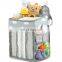 Hot Sell Baby Room Accessories Crib Hanging Organizer Baby Nappy Storage Bag For Clothes And Toys