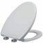 d shape plastic soft close toilet seat