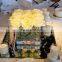 round/rectangle mirror candle plate for table decoration