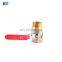 BT1024 butterfly type PN25 safe brass water ball valve 1/2 inch 1/4"-4" for gas , water