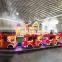 Theme park kids love electric fire fighting train for sale
