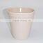 Color white ceramic flower pot