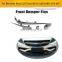 B Style Carbon Fiber Front Bumper Fins for Mercede s Ben z CLS-Class W218 CLS63 AMG 15-17