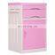 Factory Mobile Castor Medical Cabinet ABS Plastic Bedside Locker for Hospital