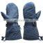 HDD in stock men women hiking warm nylon waterproof outdoor black leather ski gloves