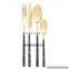 black & gold cutlery