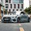 Wholesale full set of auto parts vehicle modification front rear bumper side skirt tail wide body kit for Audi A3 2020 2021
