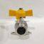 Forged Lever Butterfly Handle Brass Gas Ball Valve Brass Male Thread Gas Valve