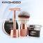 Biodegradable Luxury Shave Chrome Plated Zinc Alloy Shaving Bowl And Brush Set