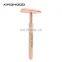 Customized packaging rose gold and black metal razor zero waste wet shaver safety razor