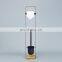 Multifunctional Powder Coating Black Bamboo Standing Toilet Roll And Toilet Brush Holder Set