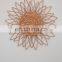 Hot Sale Wall basket set of 4, Sun Boho wall decor Wicker flowers art for home decor Vietnam Supplier