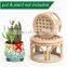 Hot Sale Set of 2 Vintage Plant Stand Rattan Wicker Basket Decor Table Cheap Wholesale made in Vietnam