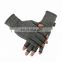 Fingerless Grey Heated Spandex Compression Pressure Therapy Arthritis Gloves For Relieve Pain