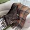 2022 new style Gucci scarves thick and warm 100% Laine Wool plaid scarf gucci women's scarves & shawls