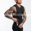 Polyester Oversized Mens Tank Tops Zip Pockets Workout Oem Bodybuilding Gym Shirts