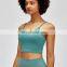 Wholesale Custom Logo Women's Gym Crop Top Tanks Camis Fashion Hot Fitness Workout Built In Bra Short Style Sports Yoga Wear