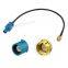 Fakra Z Female Male to SMB Pigtail Cable RG174 9.84ft GNSS Antenna Extension Cable Truck XM Satellite Radio Antenna