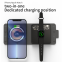 High quality 2.5D Tempered Glass Transparent Foldable High Quality Fast Charging Magnetic 15W Wireless Charger 2 In 1