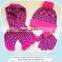 Children fashional Mixed colors 3pc set with metallic silver embroidery
