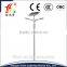 Circular, oval or square 3-15M street light steel pole with double or single arm, hot-dipped galvanized & powder spraying