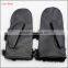 2016 ladies winter gloves leather black mittens with fur