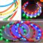 2016 New Arrival Waterproof Rechargeable USB LED Flashing Light Band Security Pet Dog Collar