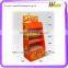 Corrugated Paper 4 Shelves Stand Supermarket Promotion Layer Display