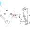 two-arm right angle 2004 304 316Stainless steel spiders for glass curtain wall fixing system