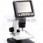 clear image by 0.01mm measurement digital microscope 5M 1000X with lcd screen