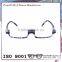 Vivid color and pattern combination shiny slim eyewear
