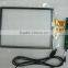 custom smaller demension 2.8"5",7",10.1" capacitive touch panel with printing white logo and some LED apertures