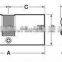 AJF high quality and security brass mortise euro door lock cylinder
