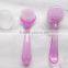 White plastic long handle manicure brushes