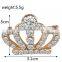 Fashion men's suits clothing accessories high quality diamond crown brooch pins                        
                                                                                Supplier's Choice