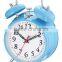 4.5 inch metal case mechanical alarm clock movement, desktop clock