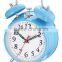 4.5 inch metal case mechanical alarm clock movement, desktop clock