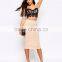 High Waist Stretch Jersey Midi Bodycon Pencil Skirt