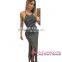 Black One-should Plus Size fashion design small girls dress