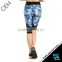 Hot Selling Cropped Capri Tights Blue Butterfly Yoga Pants
