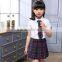 China manufacturer custom pleated japanese school uniform plaid skirts