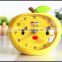 Cute Desk Alarm Clock,apple shape Snooze Light Alarm Clock,cute Memo Alarm Clock for student