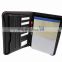 Customise A4 High quality PU leather portfolio folder with notepad and calculator