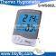Max/min calendar alarm clock digital thermometer with hygrometer (S-WS802L)