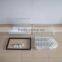 White Powder Coating Easy Assembling Basket Supermarket Storage Rack
