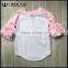 Wholesale Multicolors Monogram Ruffle Sleeve Raglan For Childern