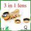universal 3 in 1 clip on lens camara lens for smartphone