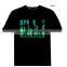 High quality EL Tshirt,USA Flashing T Shirt, DJ EL T Shirt factory suppliy 2016 hot selling