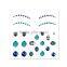 fashion decoration sticker eyeliner tattoo makeup bindi sticker