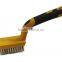 Soft Grip Handle Wire Brush with Scraper,Wide Stripper